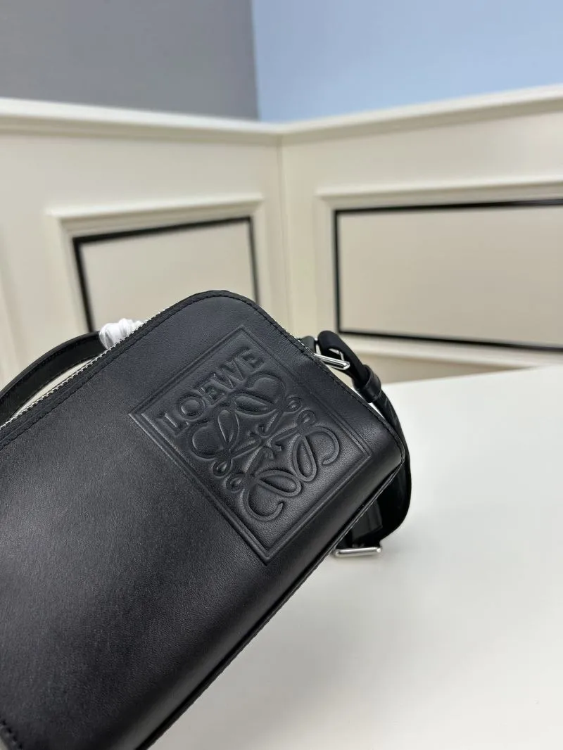 Loewe Black Crossbody Satchel Bag S0688 - Image 4