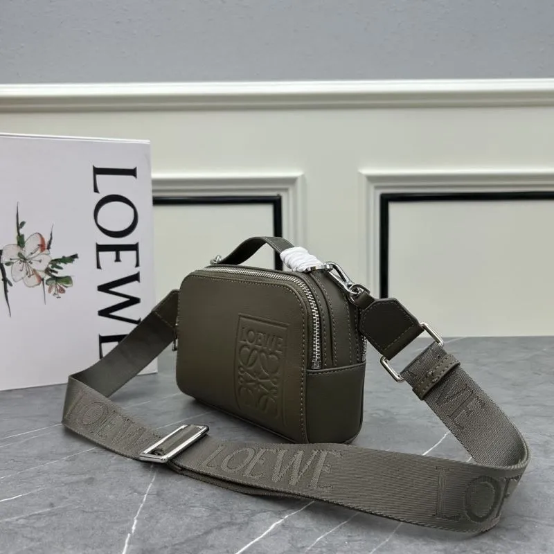 Alternative view of LOEWE Olive Green Crossbody Camera Bag 981
