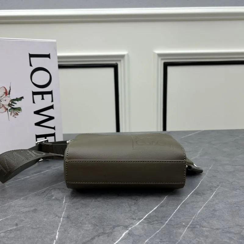 LOEWE Olive Green Crossbody Camera Bag 981 - Image 5