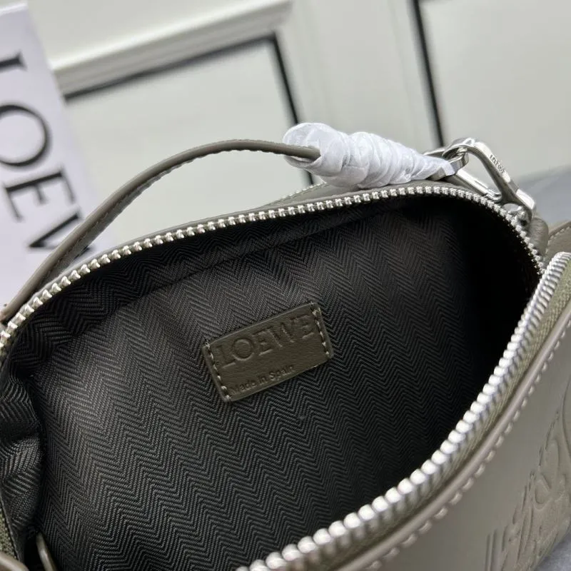 LOEWE Olive Green Crossbody Camera Bag 981 - Image 9