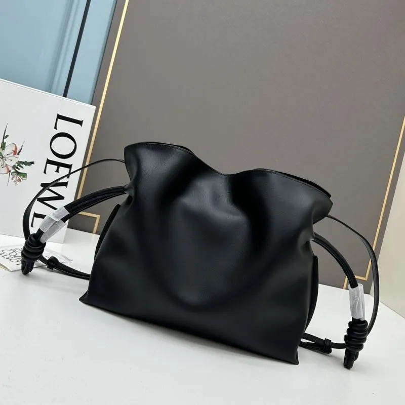 Loewe Black Leather Satchel Bag S062 - Image 4