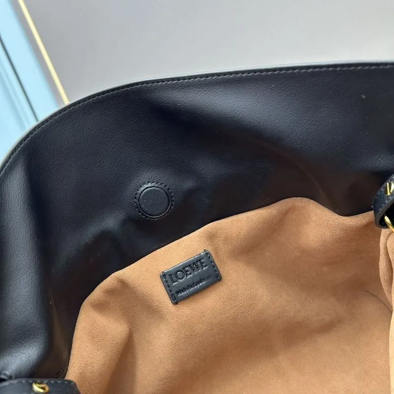 Loewe Black Leather Satchel Bag S062 - Image 8