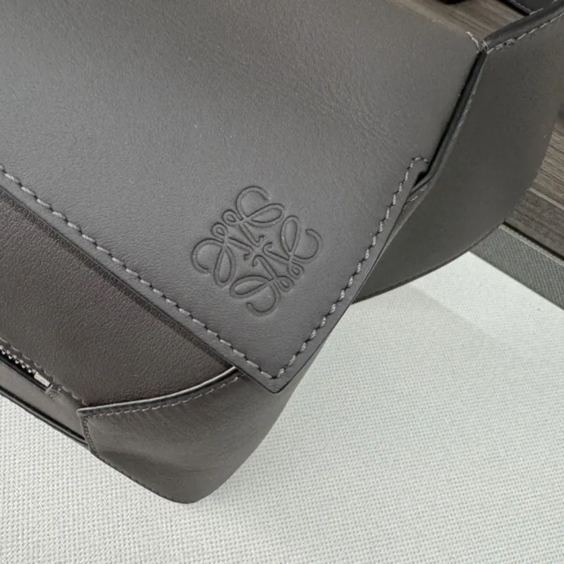Loewe Gray Leather Waist Chest Pack - Image 6