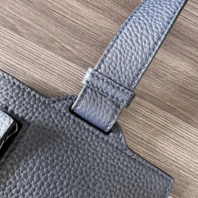 LOEWE Dark Blue Leather Crossbody Bag - Image 6