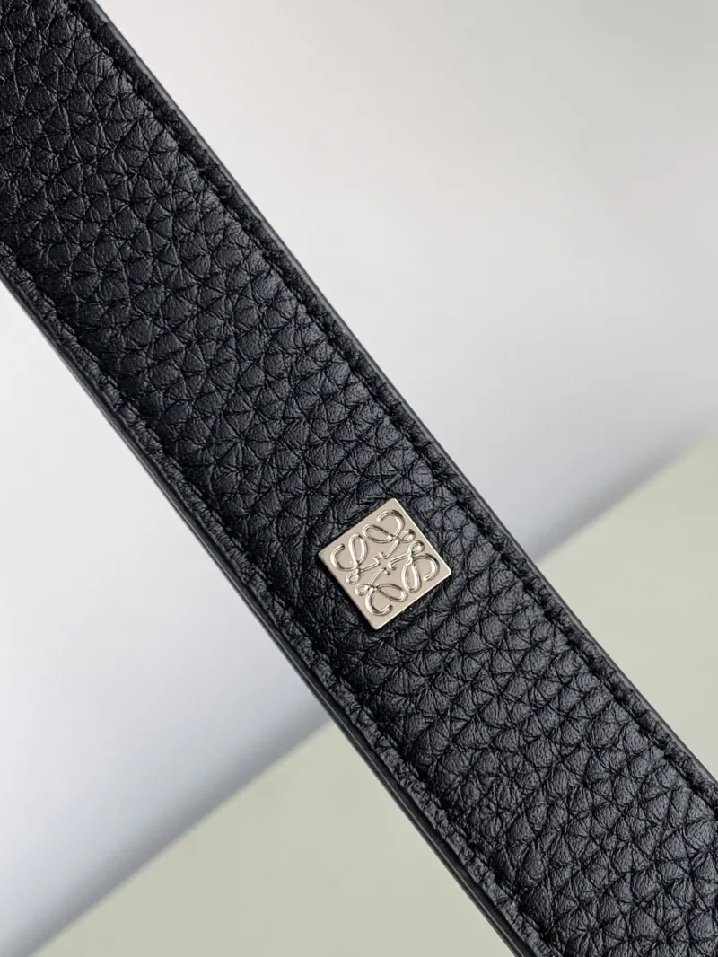 Loewe Black Leather Waist Chest Bag - Image 7