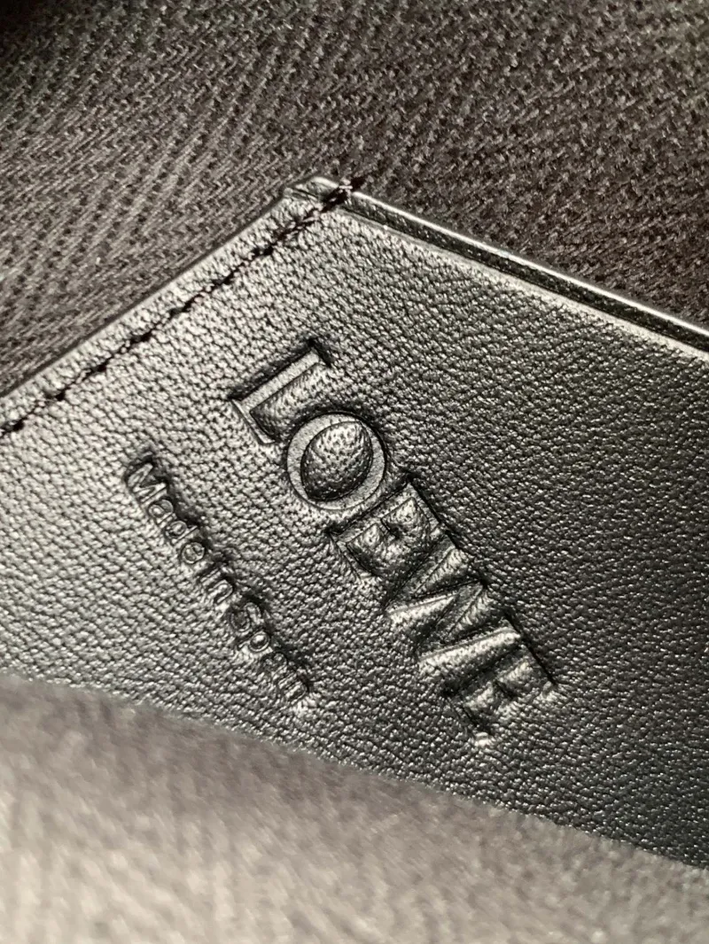 Loewe Black Leather Waist Chest Bag - Image 9