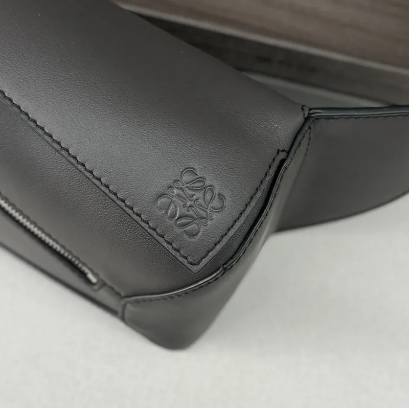 Loewe Dark Gray Leather Waist Chest Pack - Image 6