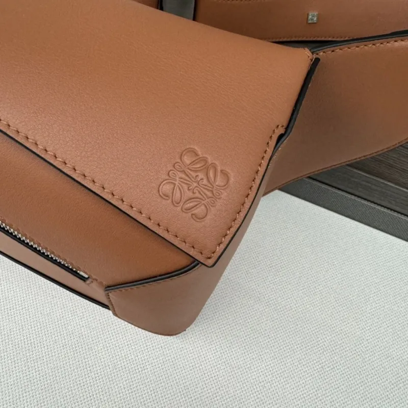 Loewe Brown Leather Waist Chest Pack - Image 5