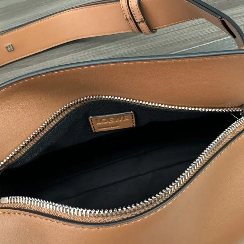 Loewe Brown Leather Waist Chest Pack - Image 8