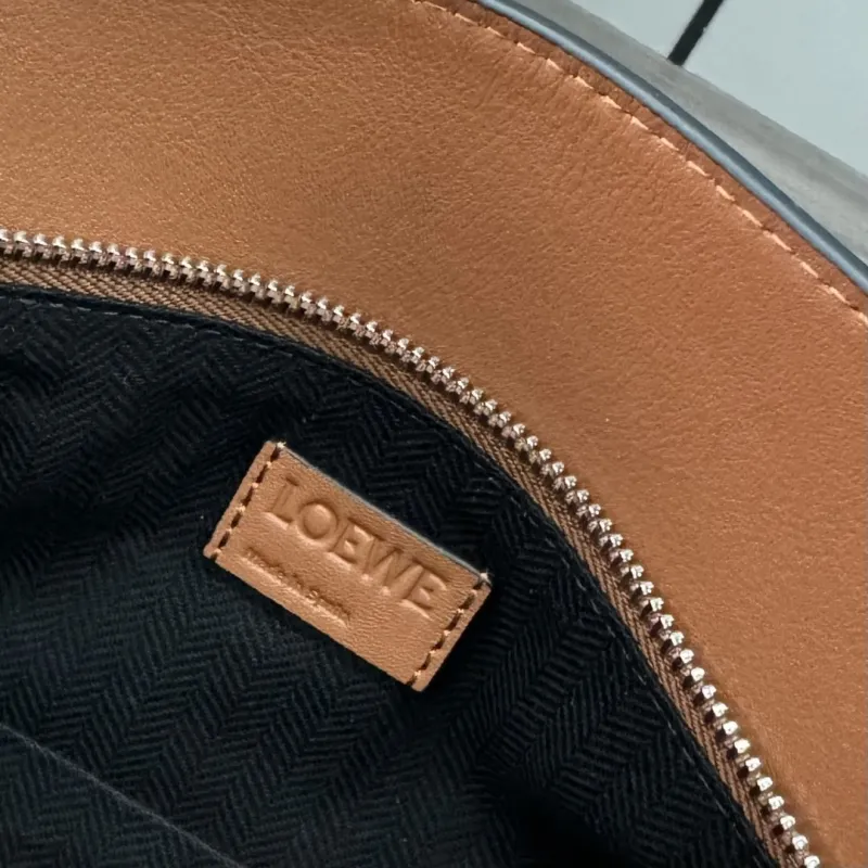 Loewe Brown Leather Waist Chest Pack - Image 9