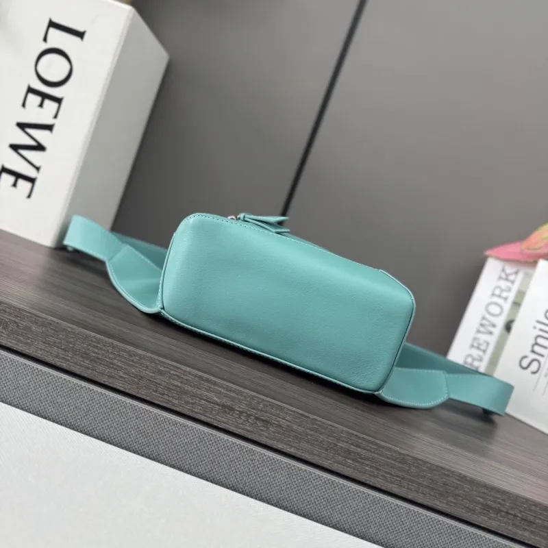 LOEWE Turquoise Leather Waist Chest Pack - Image 4