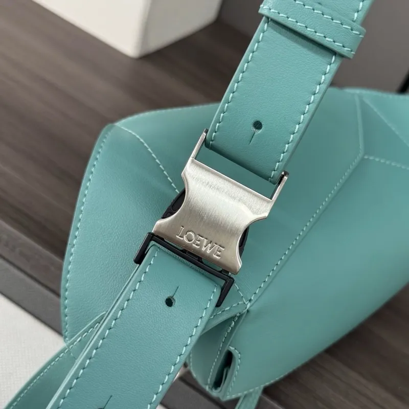 LOEWE Turquoise Leather Waist Chest Pack - Image 7