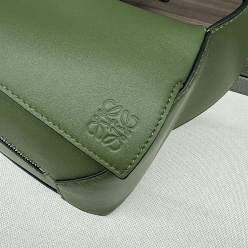 Loewe Green Leather Waist Sling Bag - Image 6