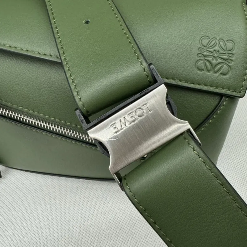 Loewe Green Leather Waist Sling Bag - Image 7