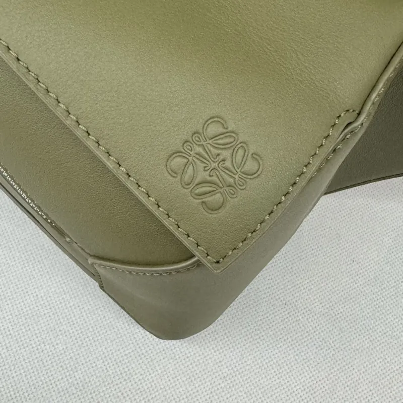 Loewe Olive Green Leather Waist Chest Pack - Image 5