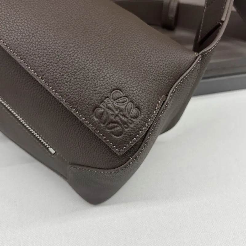 Loewe Brown Leather Waist Chest Pack - Image 5