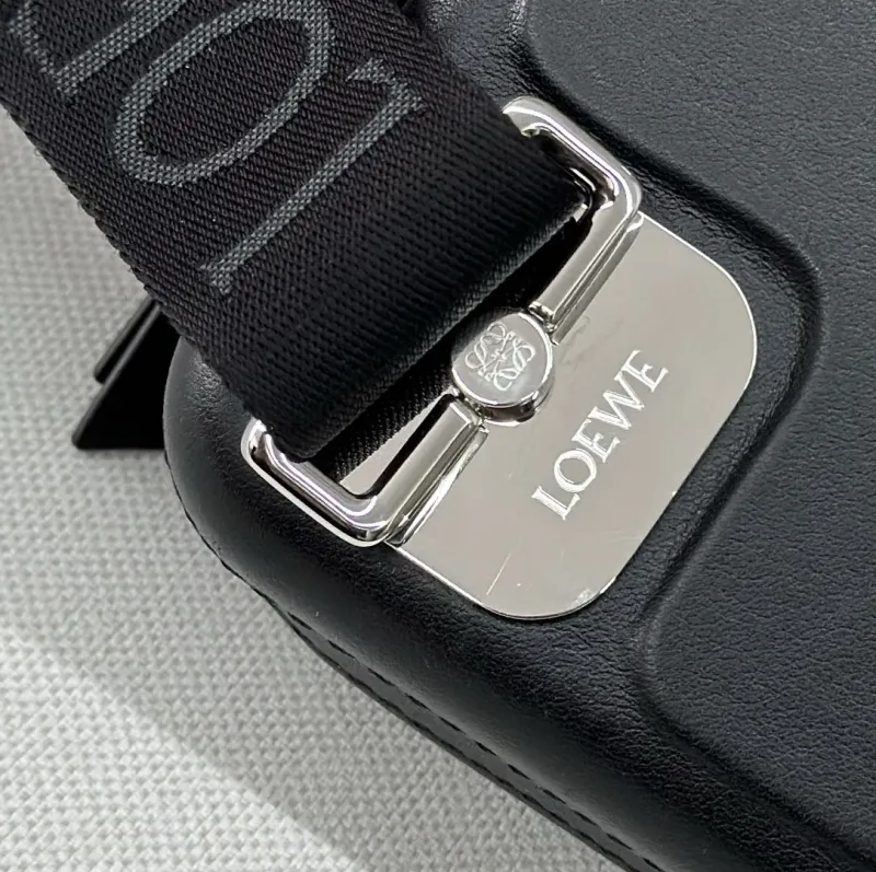 LOEWE Black Waist Chest Sling Bag - Image 7