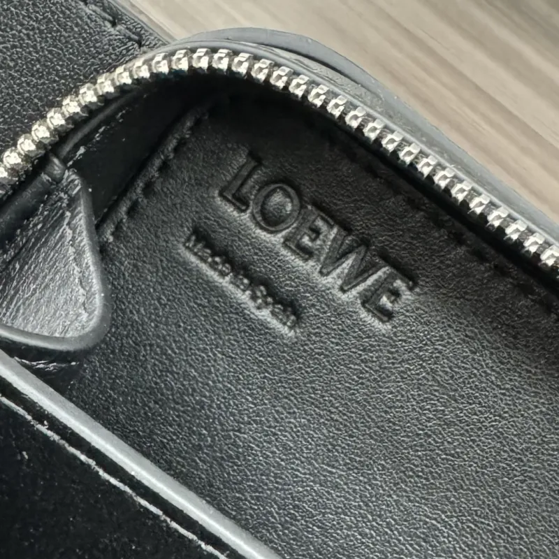 LOEWE Black Chest Sling Bag - Image 9