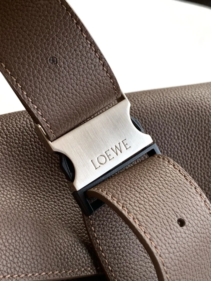Loewe Gray Leather Waist Chest Bag - Image 5