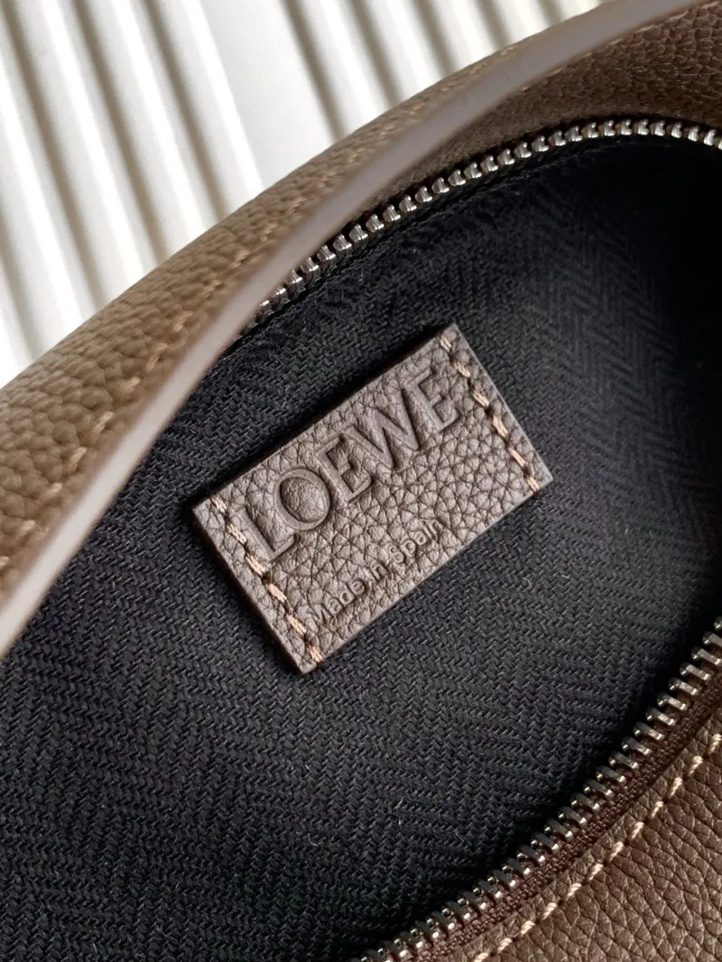 Loewe Gray Leather Waist Chest Bag - Image 8
