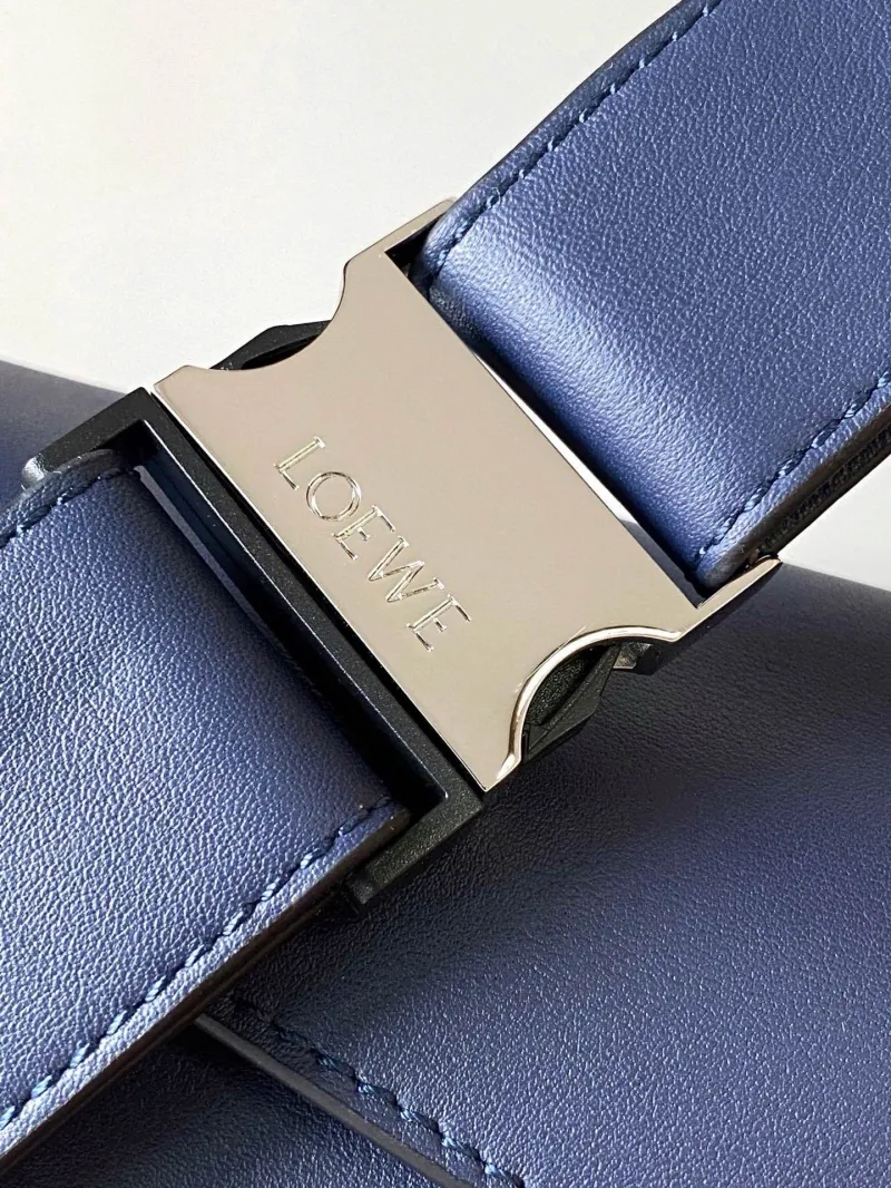 Loewe Blue Leather Waist Chest Bag - Image 6