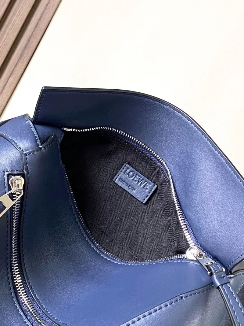 Loewe Blue Leather Waist Chest Bag - Image 8