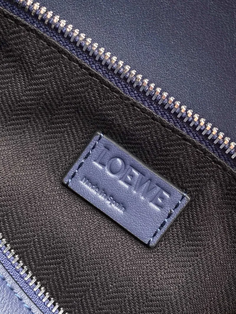 Loewe Blue Leather Waist Chest Bag - Image 9