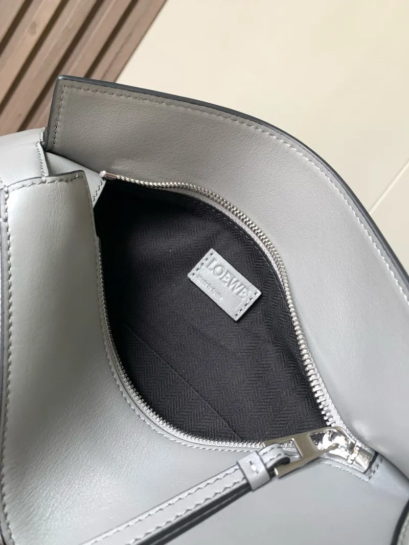Loewe Gray Leather Waist Chest Pack - Image 8