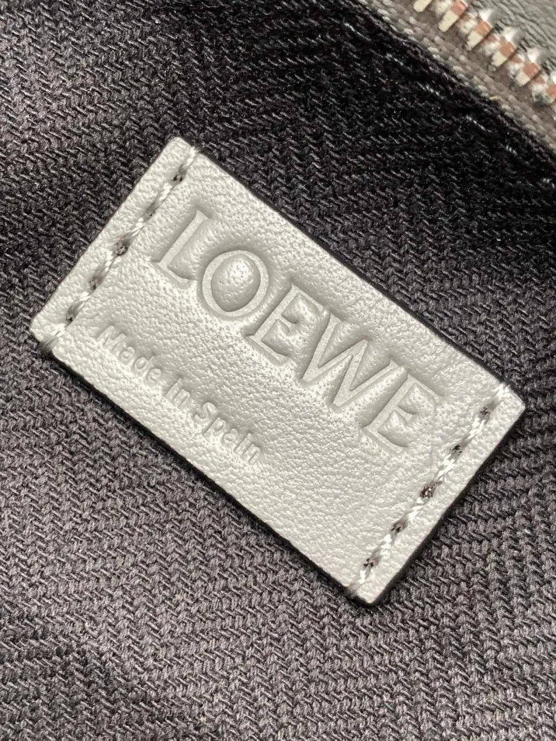 Loewe Gray Leather Waist Chest Pack - Image 9