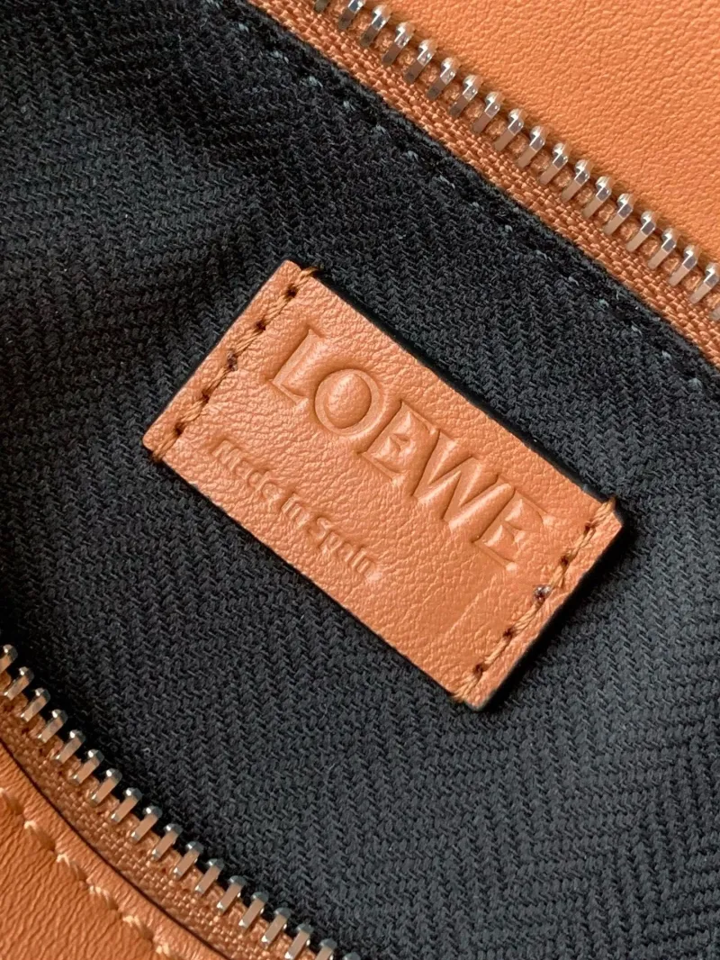 Loewe Brown Leather Waist Chest Pack 56 - Image 9