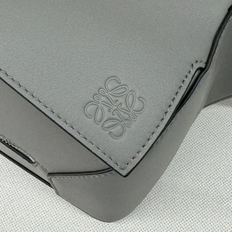 Loewe Gray Leather Sling Waist Chest Bag - Image 5