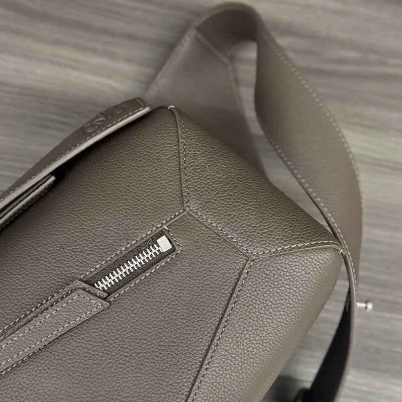 Loewe Brown Leather Waist Chest Pack - Image 6