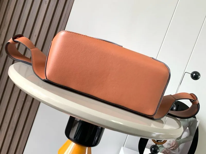 Loewe Brown Leather Waist Chest Pack - Image 3