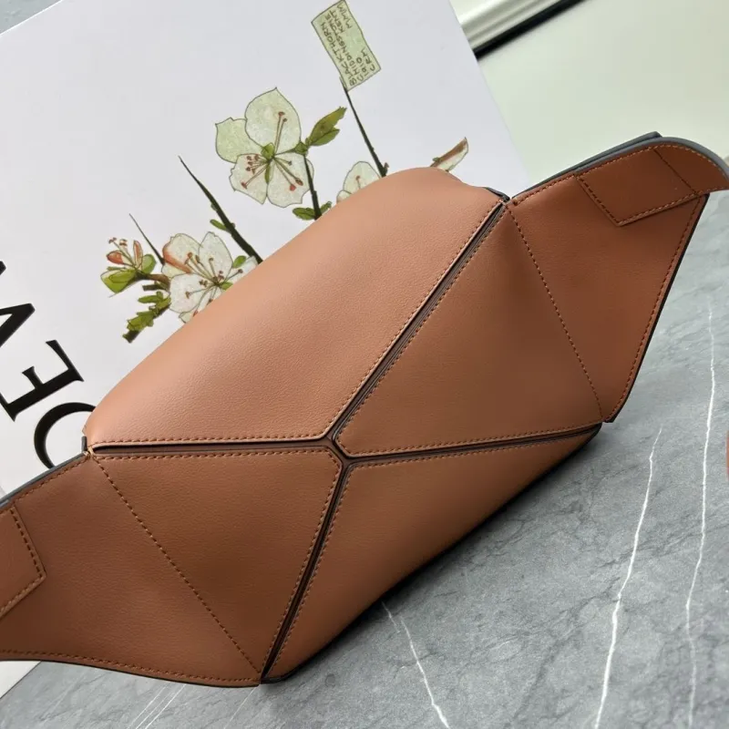 Loewe Brown Puzzle Waist Chest Pack 052344 - Image 7