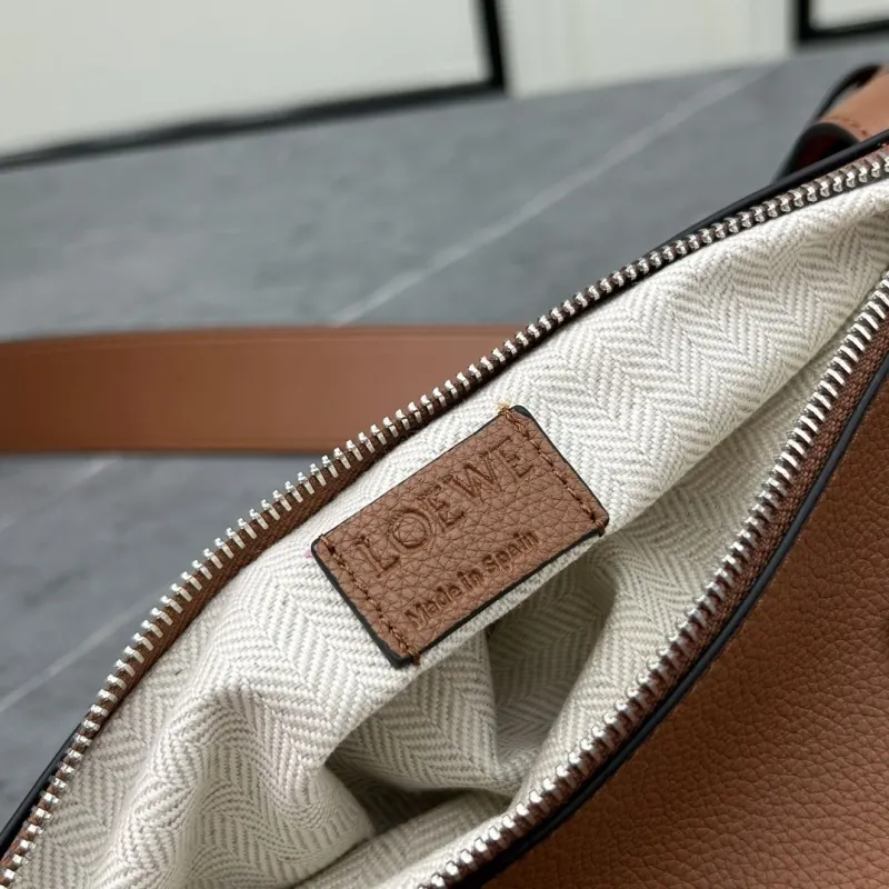 LOEWE Brown Leather Sling Bag S327 - Image 9