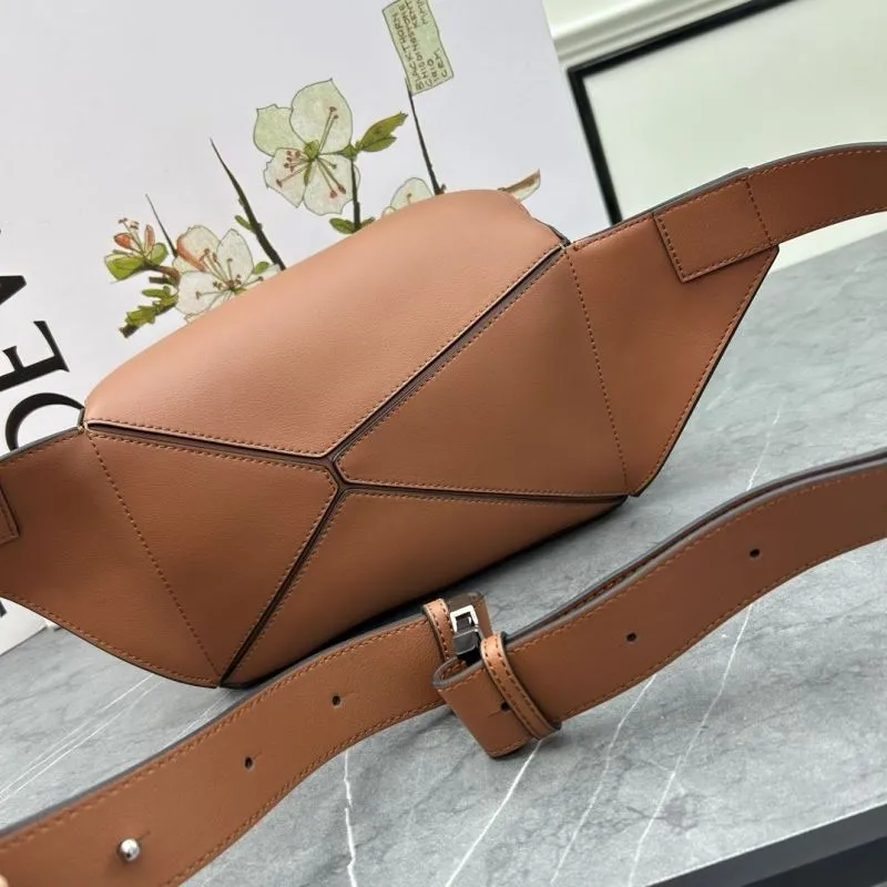 Loewe Brown Waist Chest Bag 052344 - Image 3
