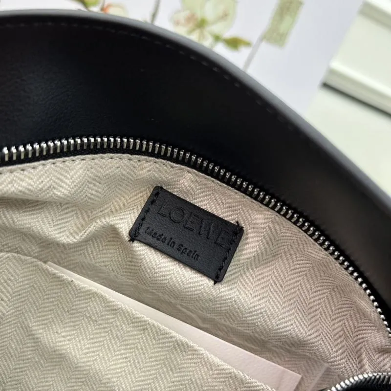 Loewe Black Leather Waist Chest Bag 052344 - Image 9