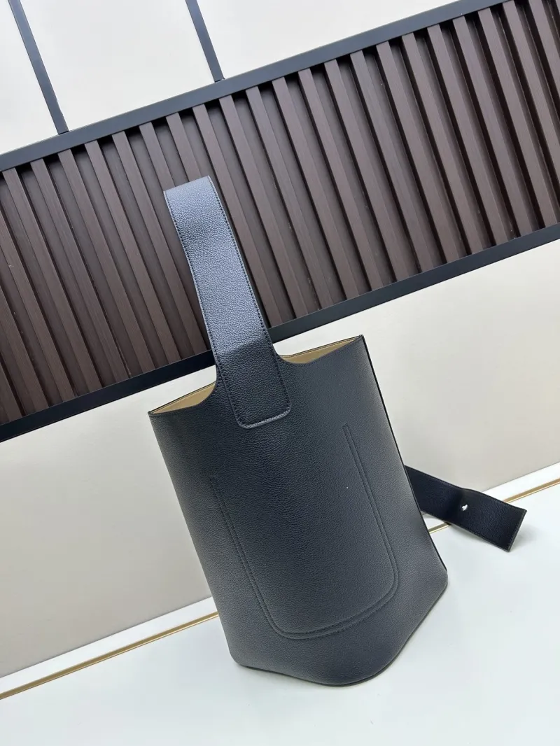 Loewe Black Leather Bucket Bag - Image 3