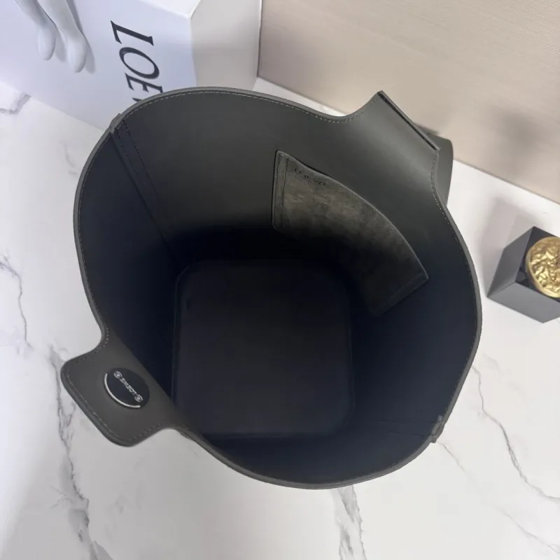 Loewe Olive Suede Bucket Bag - Image 8