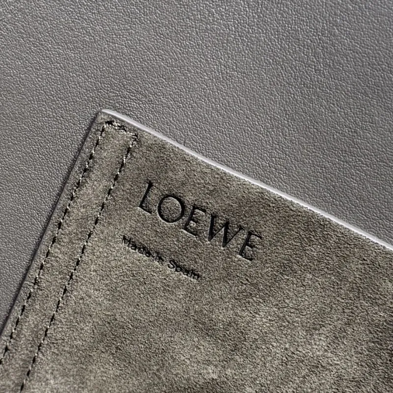 Loewe Olive Suede Bucket Bag - Image 9