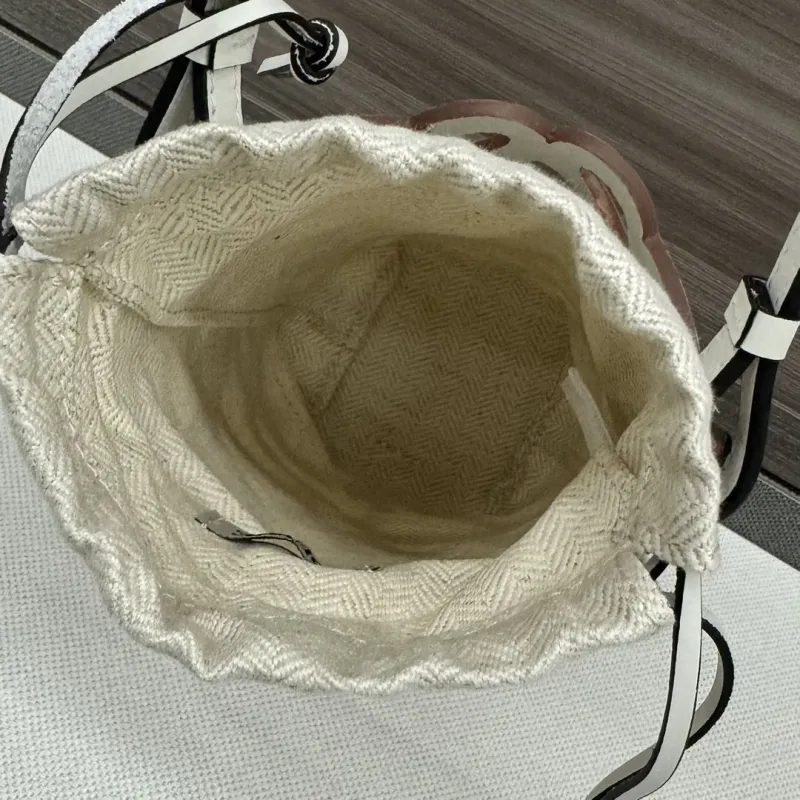 LOEWE White Mini Bucket Crossbody Bag - Image 7