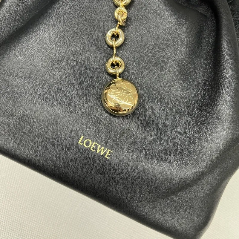 LOEWE Black Leather Bucket Bag - Image 5