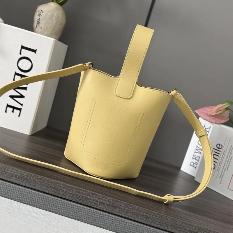 LOEWE Pale Yellow Bucket Bag - Image 3