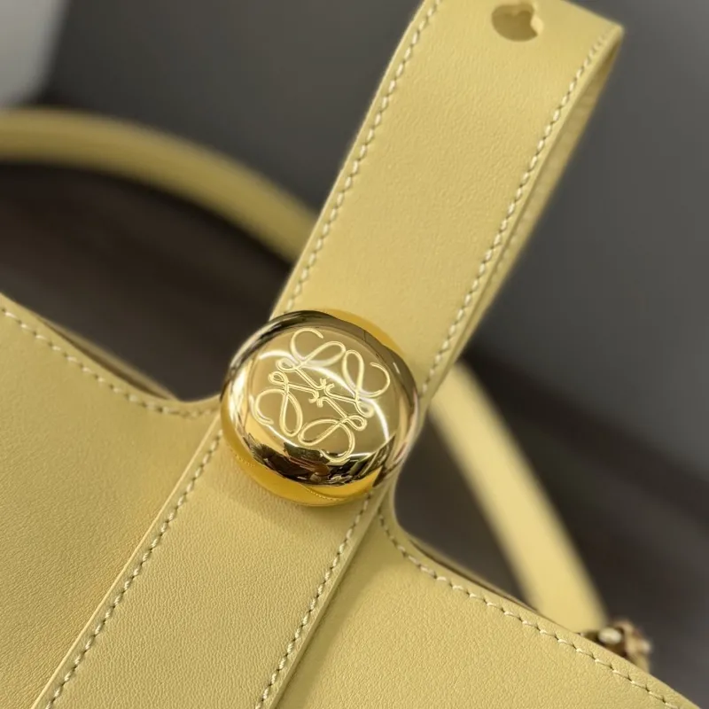 LOEWE Pale Yellow Bucket Bag - Image 7