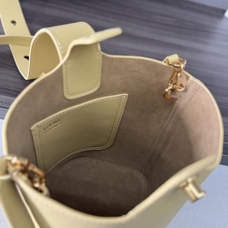 LOEWE Pale Yellow Bucket Bag - Image 8