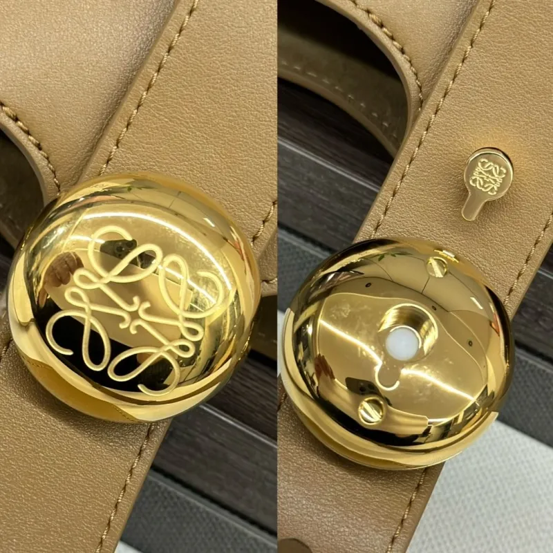 Loewe Beige Leather Bucket Crossbody Bag - Image 6