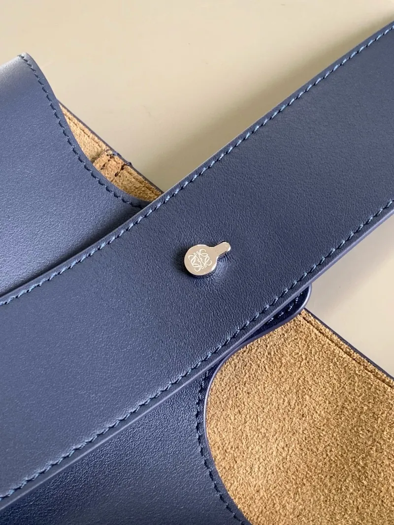 Loewe Navy Blue Bucket Bag - Image 7