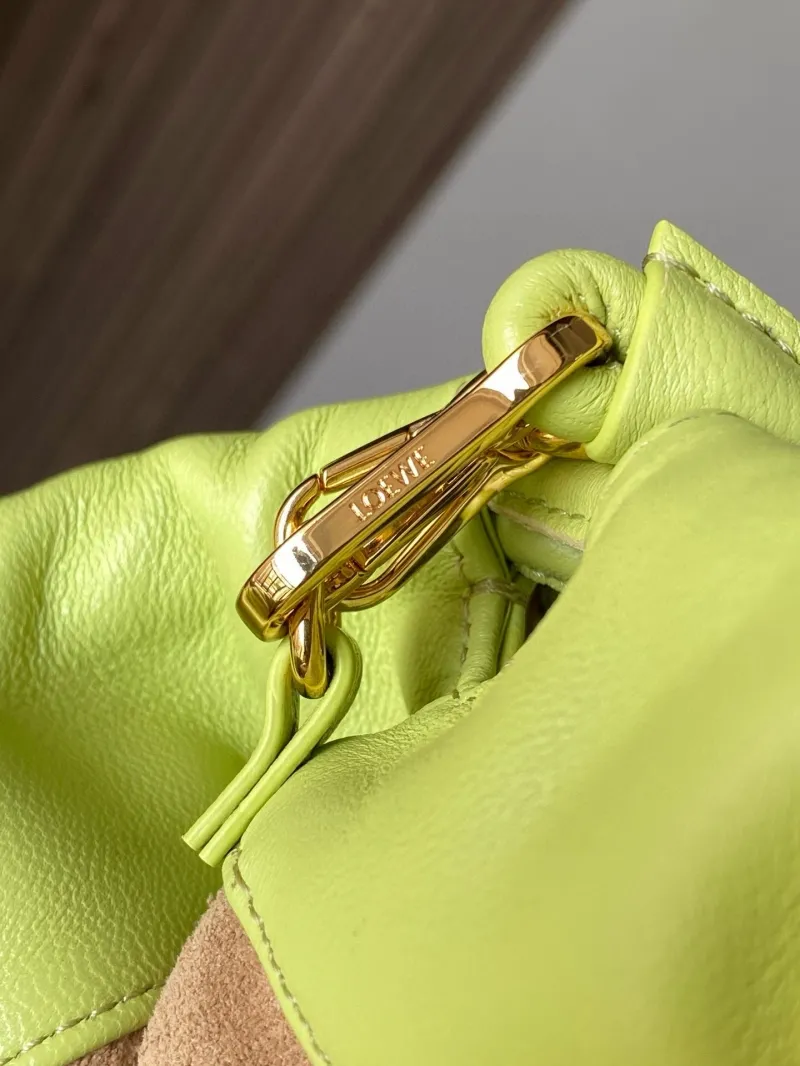 LOEWE Lime Green Bucket Bag 92 - Image 7