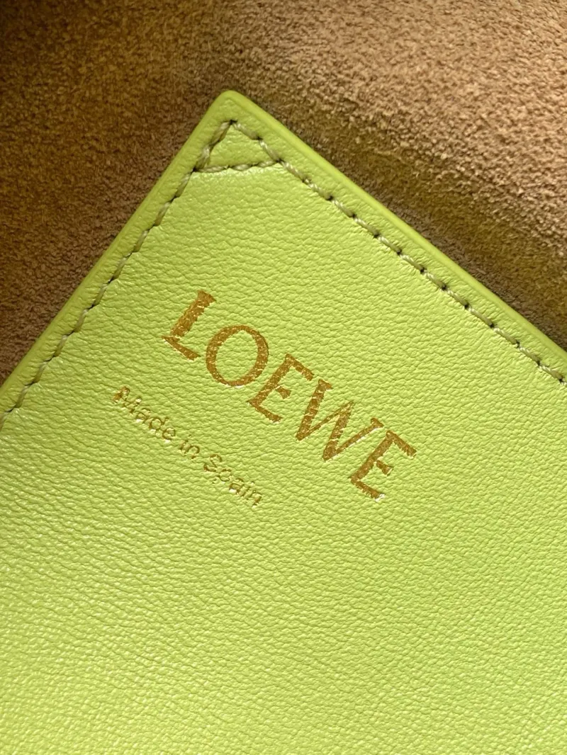 LOEWE Lime Green Bucket Bag 92 - Image 9
