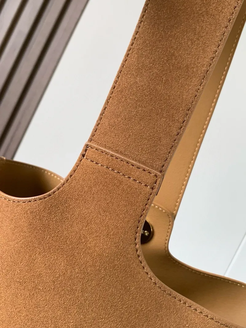 Loewe Brown Suede Bucket Bag - Image 6